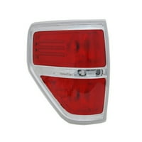 Új CAPA tanúsított prémium csere vezetőoldali hátsó lámpa lencse és ház, illik 2009-Ford Lightduty Pickup