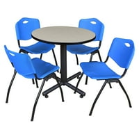 Regency Kobe kerek Breakroom asztal egymásra rakható székekkel