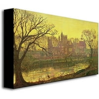 Védjegy Szépművészet The Moated Grange Canvas Wall Art készítette: John Atkinson Grimshaw