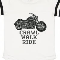 Inktastic Crawl Walk Ride motorkerékpár ajándék kisfiú vagy kislány Body