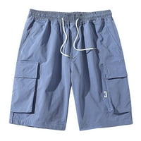 Férfi nyári Cargo rövidnadrág laza alkalmi Multi-Pocket húzózsinór férfi kocogás Cargo ShortsLight rövidnadrág divat