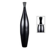 Villacera kézműves 35 ”magas fekete bambusz váza