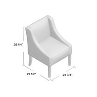 Letterly 24.75 W Poliészter oldalsó szék, összeszerelési szint: részleges összeszerelés, Keret anyaga: tömör fa