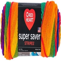 Red Heart Super Saver fonal-kedvenc csík, 12 darabos gyűjtőcsomagolás