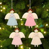 Alohelo Karácsonyi medál fa nem szőtt szövet angyal lány karácsonyfa dekoráció