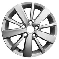 6. Felújított OEM alumínium ötvözet kerék, fényes ezüst teljes arc, illeszkedik a 2009-es- Volkswagen Golf