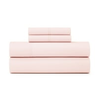 Gap Home Solid Percale Easy Care Lapkészlet, Mély Zseb, Tele, Elpirul, 4 Darabos