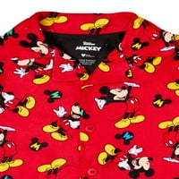 Mickey Mouse kisgyermek fiú pizsama szett, 2 darab, méretek 2T-4T