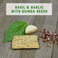 Triscuit bazsalikom & fokhagyma Quinoa magokkal teljes kiőrlésű keksz, oz