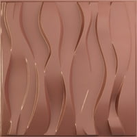 5 8 W 5 8 H Riverbank endurawall dekoratív 3D -s falpanel, univerzális gyöngy metál pezsgő rózsaszín