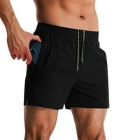 iOPQO férfi rövidnadrág Férfi nyári divat egyszerű strand strand Egyszínű Sport fitnesz szabadidős nadrág zsebbel rövidnadrág
