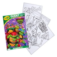 Crayola Teenage Mutant Ninja teknősök óriási színező oldalak, színező oldalak, ajándék, Unis Child