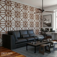 Ekena Millwork 5 8 W 3 8 H 1 4 T közepes Cameron dekoratív fretwork fa fali panelek, nyír