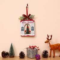 Karácsonyi díszek festett fa Santa hóember szarvas karácsonyfa dekoráció medál DIY díszek felsorolt