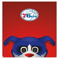 Philadelphia 76ers - S. Preston Mascot Franklin Wall poszter, 22.375 34
