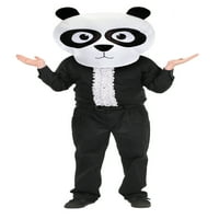 megszökik fejét Panda fehér poliészter Panda Halloween jelmez maszk