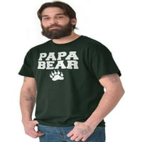 Papa Bear Apa Apák napja Pawprint férfi grafikus póló pólók Brisco márkák