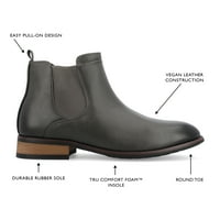 Vance Co. Mens Landon széles szélességű Tru Comfort Foam Pull-On Round Toe Chelsea Boot