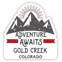 Gold Creek Colorado Szuvenír Vinil Matrica Matrica Kaland Várja A Tervezést