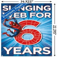 Marvel Spider-Man-Boldog 6. születésnapot fali poszter, 14.725 22.375