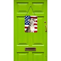 Carolines Treasures Ck1734ds hazafias USA Catahoula Leopárd kutya fal vagy ajtó függő nyomatok, 12x16, Többszínű