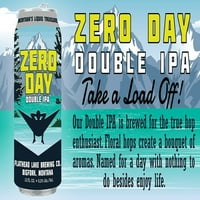 Flathead Lake Brewing Zero Day Double IPA 6pk kannák