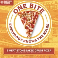 Barstool Sports One Bite Meat fagyasztott pizza 12 20. oz