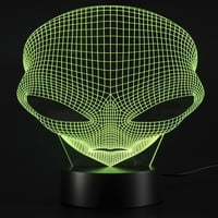 Import AZImport TG 3D lámpa USB csodálatos optikai csalódás 3D Grow LED lámpa idegen formák, válogatott Szín