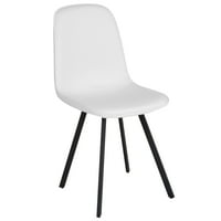 Flash bútorok Argos kortárs étkező szék fehér vinil