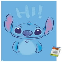 Disney Lilo és Stitch-Hi fali poszter Push csapokkal, 22.375 34