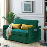 AyLzy 57 Modern nappali bútorok bársony Kanapék Kanapék kihúzható Hálóágy párnákkal és állítható háttámlával nappali