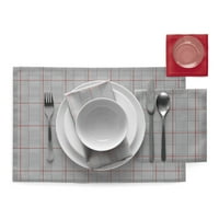 DRAP Placemats, Pamut, piros Wales