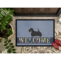 Carolines Treasures BB5573JMAT skót Terrier üdvözlő ajtószőnyeg, beltéri szőnyeg vagy kültéri üdvözlő szőnyeg lábtörlő
