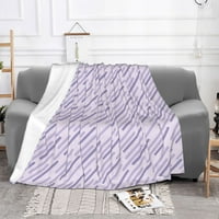 Világos lila csíkok dobja takaró, puha takaró melegen tartja minden évszakban, könnyű meleg takaró kanapé kanapé-40