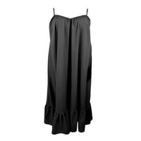 Huakaishijie Női ujjatlan rakott hosszú Maxi Swing nyári ruha, S, M, L, XL, XXL