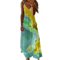 YanHoo női Maxi ruha nyári alkalmi Sundress ujjatlan hosszú ruhák Hawaii Beach Maxi ruha