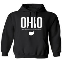 Ohio a repülés szülőhelye felnőtt kapucnis pulóver