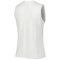 Női fogalmak Sport fehér St. Louis Cardinals Reel Pinstripe Tank Top & rövidnadrág alvás szett