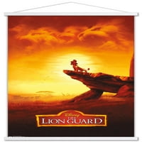 Disney The Lion Guard-büszkeség sziklafal poszter fa mágneses kerettel, 22.375 34