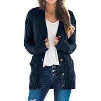 Pulóver kabát női pulóverek nyitott ujjú kötött Boho hosszú Patchwork kabát kardigán zsebek első SweaterSize 3XL