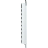 Ekena Millwork 14 W 26 H Arch Top Gable Vent funkcionális, PVC Gable szellőzőnyílás 1 4 lapos díszítéssel