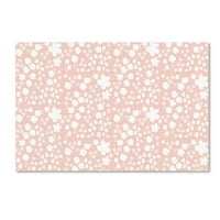 Védjegy Szépművészet 'June Blooms Mini Floral Pink' Canvas Art készítette: Jyotsna Warikoo