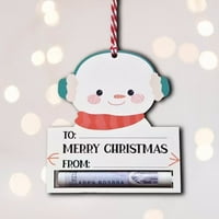 Fa hóember pingvin medál pénztárca karácsonyi díszek szarvas Mikulás Dekoráció Ajándékok fiúknak lányok Karácsony Újév