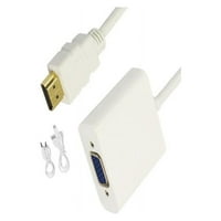 4XEM 8 HDMI-VGA M f W Audio és USB hálózati Adapter 1080p fehér