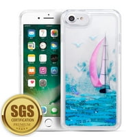 Gyönyörű folyékony csillogó vízesés mobiltelefon tok iPhone 7 -hez