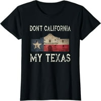 Ne Kaliforniában a Texas Alamo Lone Star állami zászló pólóm