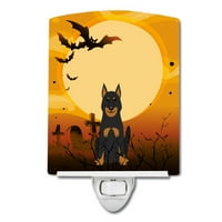 Caroline kincsei BB4376CNL Halloween angol Foxhound kerámia éjszakai fény, 6x4x3