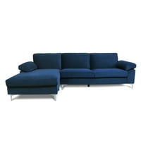 Modern kárpitozott szekcionált kanapé, Modern tűzött vászon szövet kanapé, Rela Futon kanapé fém lábakkal, L alakú