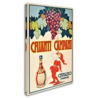 Védjegy Szépművészeti 'Chianti' vászon Art by Vintage Apple Collection