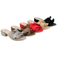 Brinley Co. Női Ruffle Fau Suede Slide Bon Mules